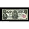 Image 3 : Fr. 80 $5 1880 Legal Tender Cut Sheet of Four Gem New. Like the sheet before it, each one of these f