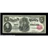 Image 7 : Fr. 80 $5 1880 Legal Tender Cut Sheet of Four Gem New. Like the sheet before it, each one of these f