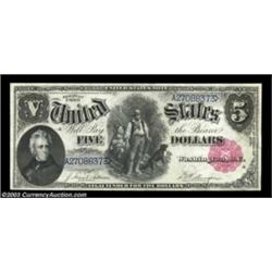 Fr. 80 $5 1880 Legal Tender Gem New. Number 73 from the pack is a real beauty, with broad margins, b