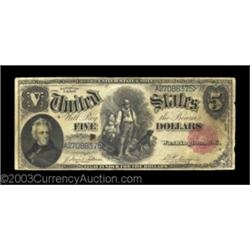 Fr. 80 $5 1880 Legal Tender Consecutive Pair. Strangely, these two notes, three quarters of the way