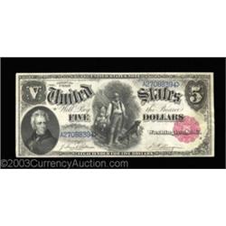 Fr. 80 $5 1880 Legal Tender Cut Sheet of Four Choice About New. Four nice notes, all with a corner f
