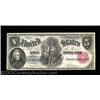 Image 7 : Fr. 80 $5 1880 Legal Tender Cut Sheet of Four Choice About New. Four nice notes, all with a corner f