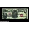 Image 1 : Fr. 88 $5 1907 Legal Tender Star Note Choice Very Fine. Just over 20 examples are known for this fac