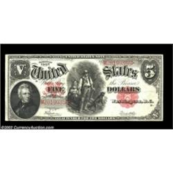 Fr. 91 $5 1907 Legal Tender. A solid, bright, fully natural Very Fine.  Important notice: Heritage u