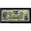 Image 1 : Fr. 93 $10 1862 Legal Tender Extremely Fine-About Uncirculated. This pretty note has three light fol