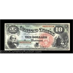 Fr. 96 $10 1869 Legal Tender Very Choice New. Gem but for centering, this Rainbow Ten certainly live