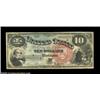 Image 1 : Fr. 96 $10 1869 Legal Tender Fine. Very well margined and with tremendous color for the grade.  Impo