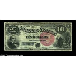 Fr. 105 $10 1880 Legal Tender Fine. The back is a bit soiled and there is a minor edge split, but th