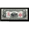 Image 1 : Fr. 118 $10 1901 Legal Tender Choice Extremely Fine. This Bison has a few light signs of circulation
