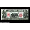 Image 1 : Fr. 121 $10 1901 Legal Tender Very Choice New. This lovely Bison has good paper originality, nice ma
