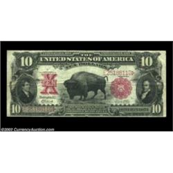 Fr. 121 $10 1901 Legal Tender Very Fine. A perfectly original Bison, with fresh color, good centerin