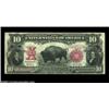 Image 1 : Fr. 121 $10 1901 Legal Tender Very Fine. A perfectly original Bison, with fresh color, good centerin