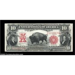 Fr. 122 $10 1901 Legal Tender Choice Extremely Fine. This EF Bison has broad margins all around, and
