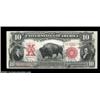 Image 1 : Fr. 122 $10 1901 Legal Tender Choice Extremely Fine. This EF Bison has broad margins all around, and