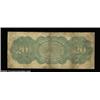 Image 2 : Fr. 126b $20 1863 Legal Tender Very Good. Problem-free for the grade, with no tears or stray marks.
