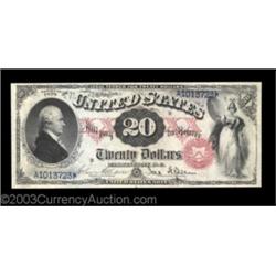 Fr. 129 $20 1878 Legal Tender Superb Gem New. Broadly margined, perfectly centered, and with bold, r