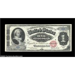 Fr. 215 $1 1886 Silver Certificate Choice Extremely Fine. Three light folds separate this single dig