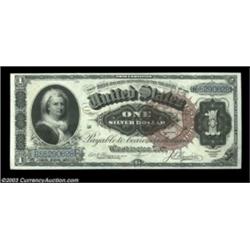 Fr. 219 $1 1886 Silver Certificate Choice About New. A single light center fold away from the Superb