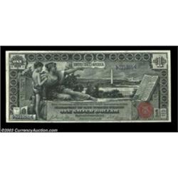 Fr. 224 $1 1896 Silver Certificate Extremely Fine. Perfectly natural paper surfaces, huge margins an