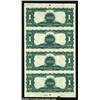 Image 2 : Fr. 226a $1 1899 Silver Certificate Uncut Sheet of Four Extremely Fine. All uncut sheets of large si
