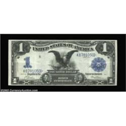 Fr. 227 $1 1899 Silver Certificate Extremely Fine. A nice natural example of this tougher Black Eagl