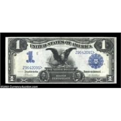 Fr. 230 $1 1899 Silver Certificate Gem New. A gorgeous example with broad, even margins, super color
