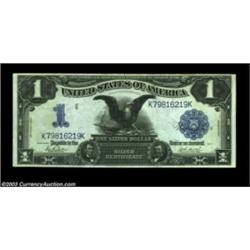 Fr. 232 $1 1899 Silver Certificate Superb Gem New. A lovely Black Eagle with broad, even margins, br