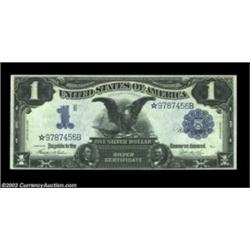 Fr. 233 $1 1899 Silver Certificate Star Very Choice New. A beautiful Star Note, with deep original e