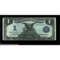 Fr. 233 $1 1899 Silver Certificate Choice About New. A nice Eagle with a light center fold.  Importa