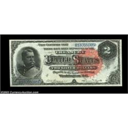 Fr. 242 $2 1886 Silver Certificate Very Choice New. Great paper originality and super colors highlig