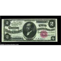 Fr. 245 $2 1891 Silver Certificate Choice About New. A light center fold separates this hugely margi