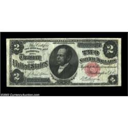 Fr. 246 $2 1891 Silver Certificate Choice Very Fine. A lovely Windom from the Hubbard Collection, wi