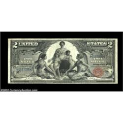 Fr. 247 $2 1896 Silver Certificate Fine. A nice problem-free Educational Deuce with excellent color