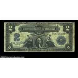 Fr. 252 $2 1899 Silver Certificate Fine.A circulated note with typical soiling but free from damage.