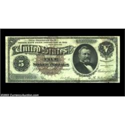 Fr. 264 $5 1886 Silver Certificate Fine. There is a repair in the bottom margin, and the note has a