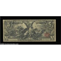 Fr. 269 $5 1896 Silver Certificate Very Good. Totally free of problems, which is not usually the cas