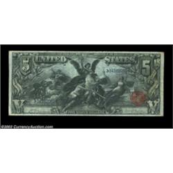 Fr. 270 $5 1896 Silver Certificate Very Fine. This note, from the Duke Hubbard Collection, is the to