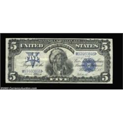 Fr. 279 $5 1899 Silver Certificate Choice Very Fine. Utterly original, with good embossing, broad ma