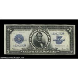Fr. 282 $5 1923 Silver Certificate CGA Gem Uncirculated 65. A broadly margined Porthole that certain