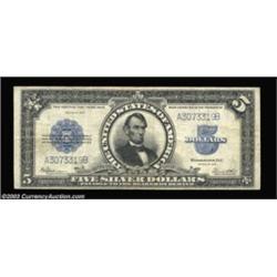 Fr. 282 $5 1923 Silver Certificate Fine-Very Fine. A handsome Porthole with light, even circulation