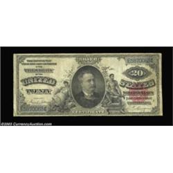 Fr. 318 $20 1891 Silver Certificate Fine. "Problem free" and "evenly circulated" are both getting lo