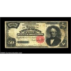 Fr. 332 $50 1891 Silver Certificate Fine. A rare note, with only about a dozen and a half examples k
