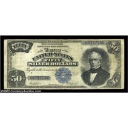 Fr. 335 $50 1891 Silver Certificate Fine. In spite of the fact that nearly 150 examples of this numb