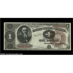 Fr. 347 $1 1890 Treasury Note CGA Gem Uncirculated 66. This Stanton Treasury Ace certainly appears t