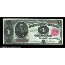 Fr. 350 $1 1891 Treasury Note Choice About New. A lovely Stanton Treasury Note, with broad margins,