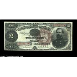 Fr. 354 $2 1890 Treasury Note Extremely Fine. This beautiful note is one of the highlights of the Du