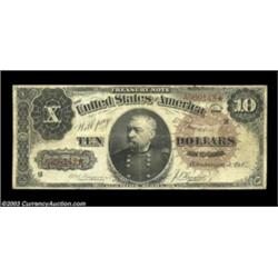 Fr. 366 $10 1890 Treasury Note Fine. Bright for the grade, and absolutely problem free. A pretty She