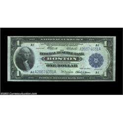 Fr. 710 $1 1918 Federal Reserve Bank Note Superb Gem New. A super example of this Boston FRBN Ace. T