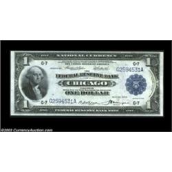 Fr. 727 $1 1918 Federal Reserve Bank Note Choice New. Good paper originality and ideal color highlig