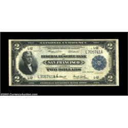 Fr. 778 $2 1918 Federal Reserve Bank Note Very Fine. The surfaces are soft on this well margined Bat